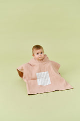 PONCHO DA BAGNO ROSA EMPOLVADO