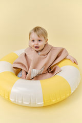 PONCHO DA BAGNO ROSA EMPOLVADO